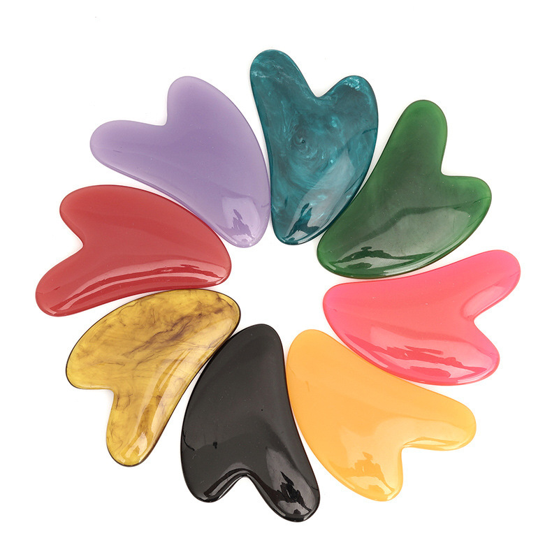 Gua Sha Tool Rose Quartz - Piedra Guasha de Cuarzo Rosa Caliente,