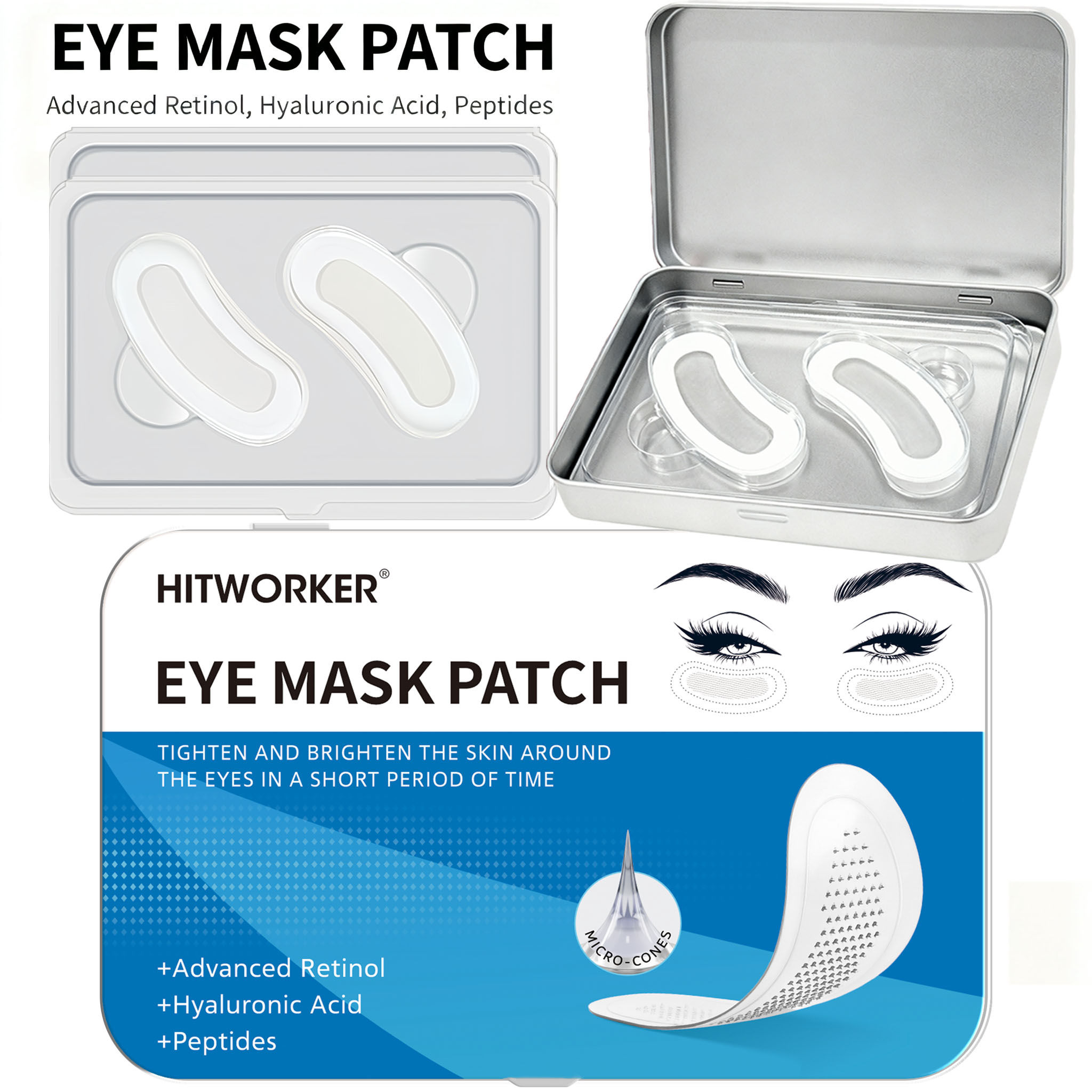 Microneedle Patch Eye - Parches de Hidrogel de Limpieza Profunda