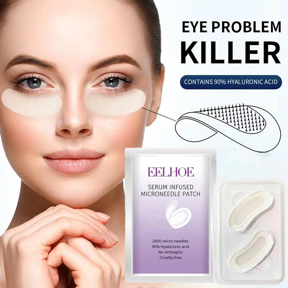 Microneedle Patch Eye - 1 par de parches antiarrugas con