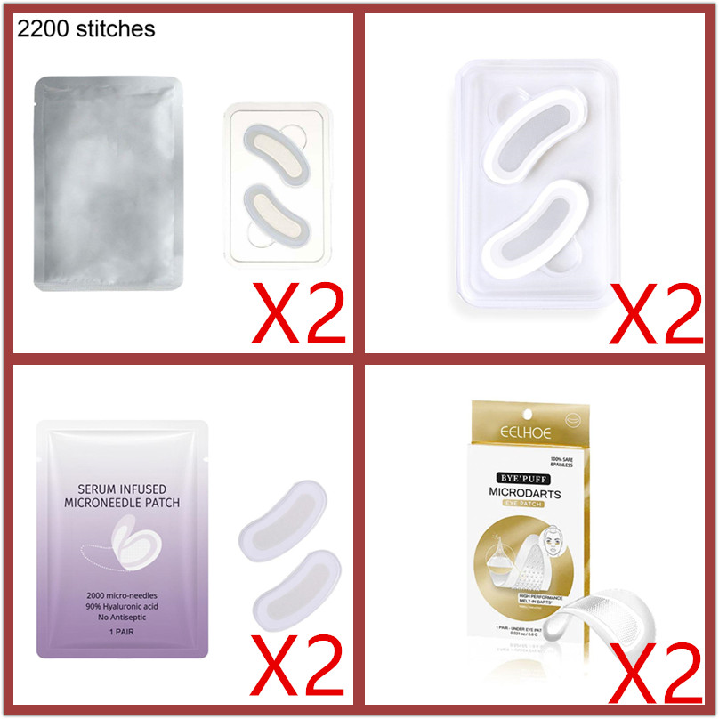 Microneedle Patch Eye - 2 pares de microaguja debajo del