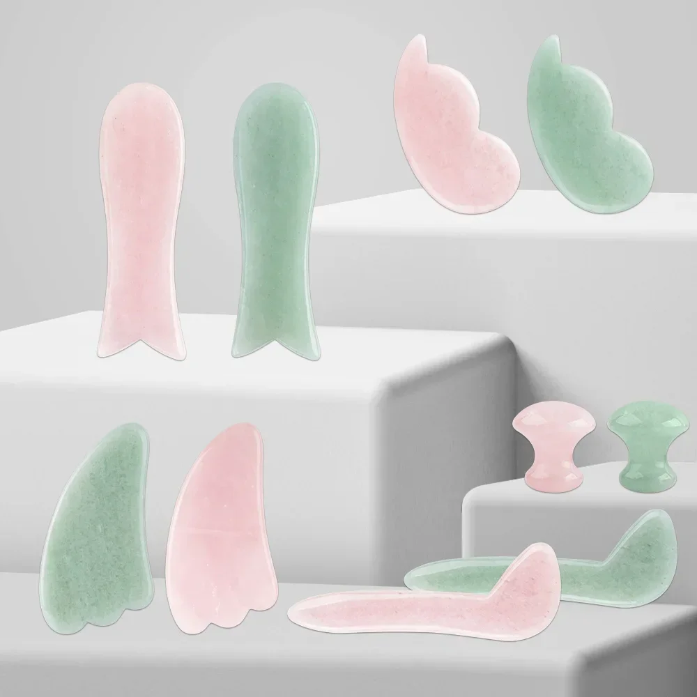 Tablero de masaje Gua Sha de p - Gua Sha Tool Rose Quartz reseña y precio