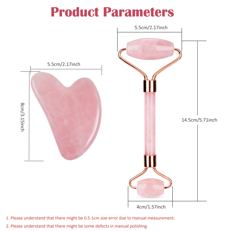 Gua Sha-Rodillo de Jade de cua - Gua Sha Tool Rose Quartz reseña y precio