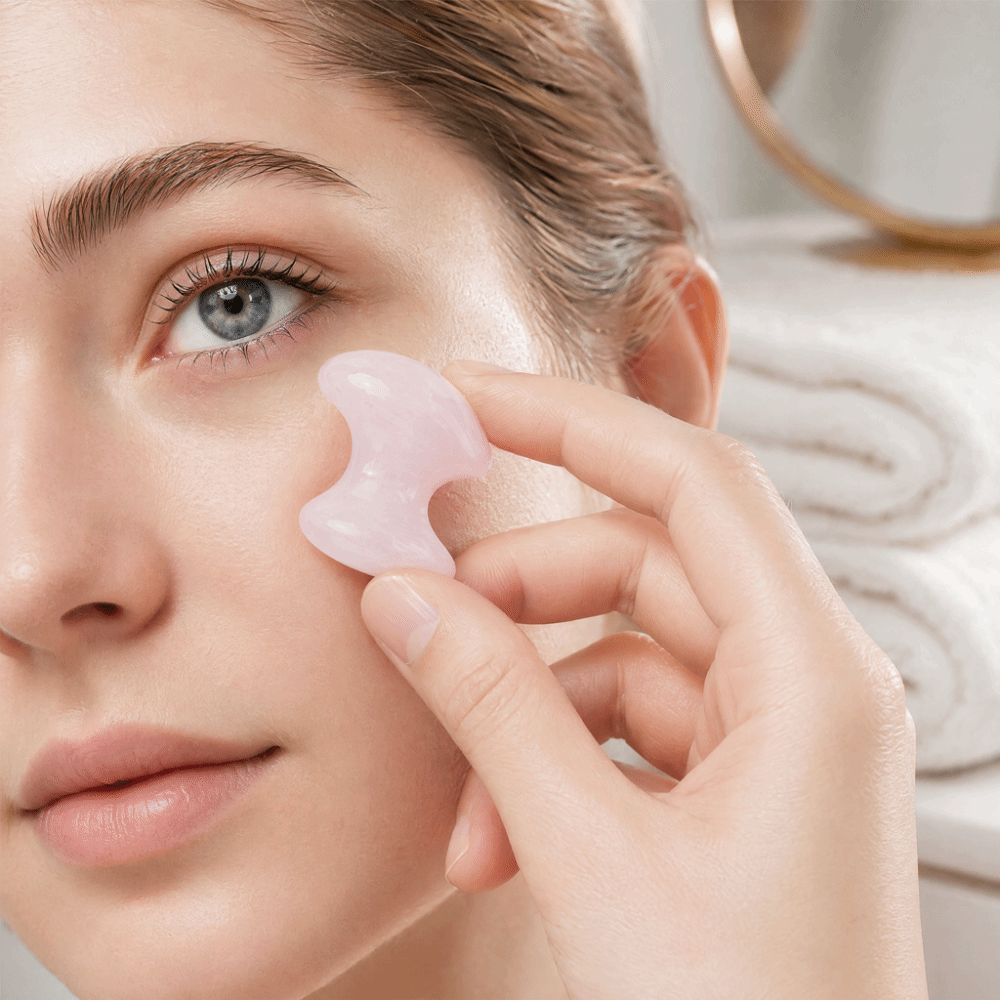 Piedra de Masaje de Cuarzo Ros - Gua Sha Tool Rose Quartz reseña y precio