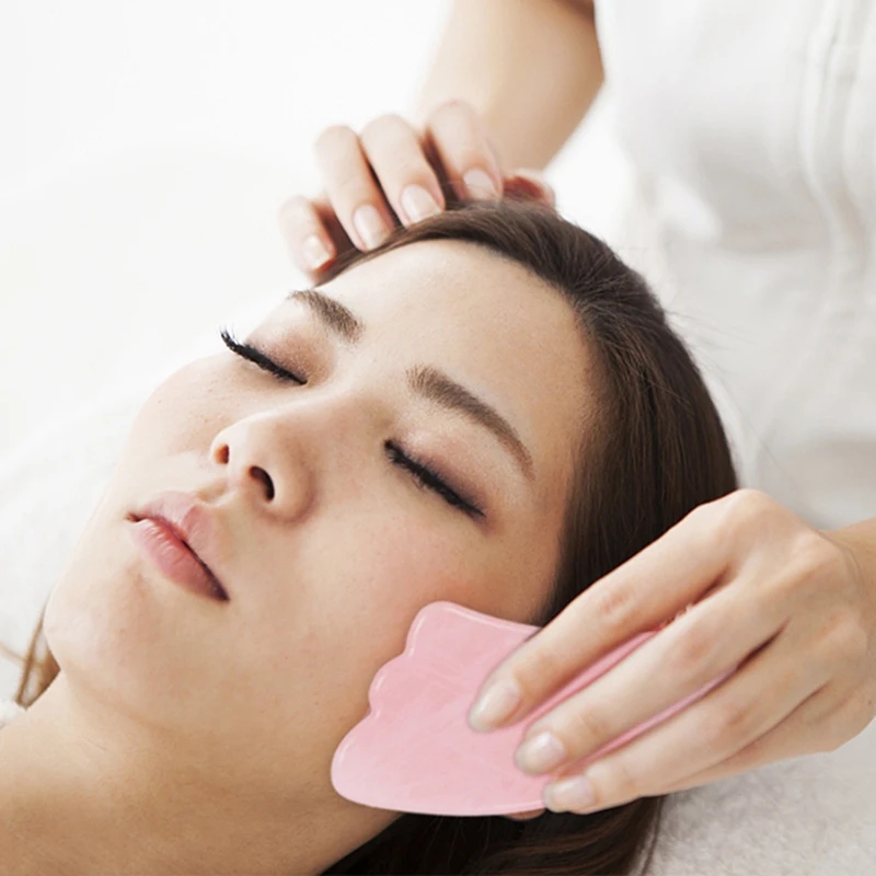 Tabla Gua Sha de cuarzo rosa,  - Gua Sha Tool Rose Quartz reseña y precio