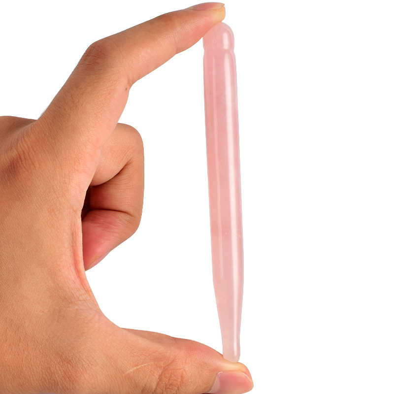 Pluma de masaje ocular, varita - Gua Sha Tool Rose Quartz reseña y precio