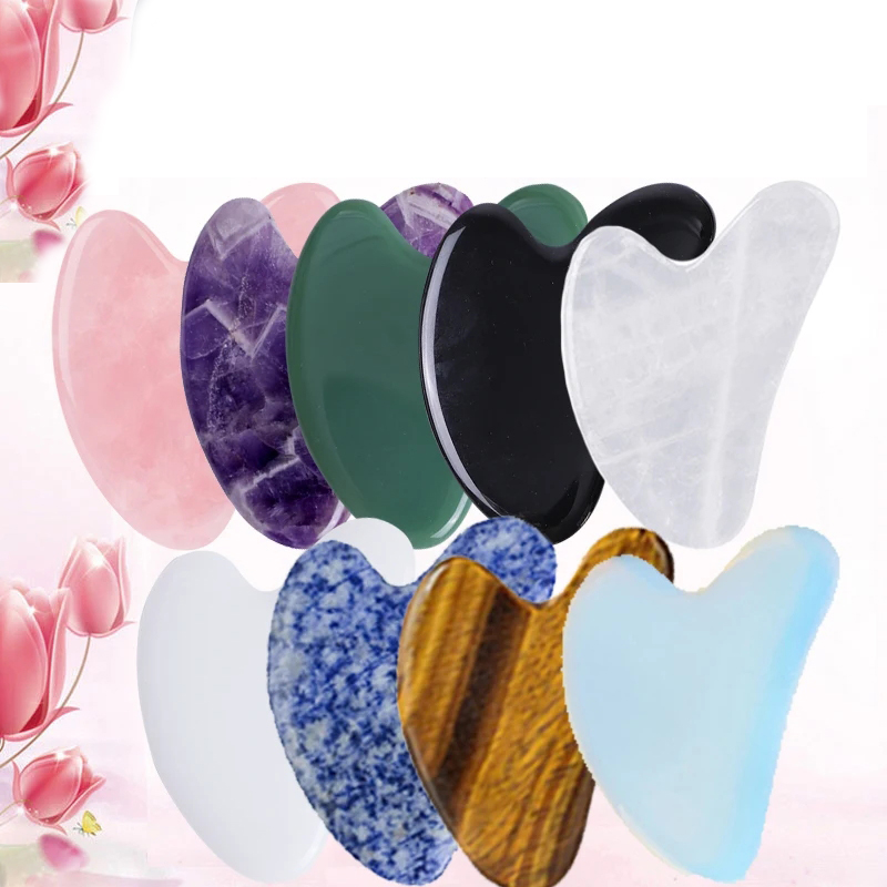 Juego de Jade Natural Gua Sha  - Gua Sha Tool Rose Quartz reseña y precio
