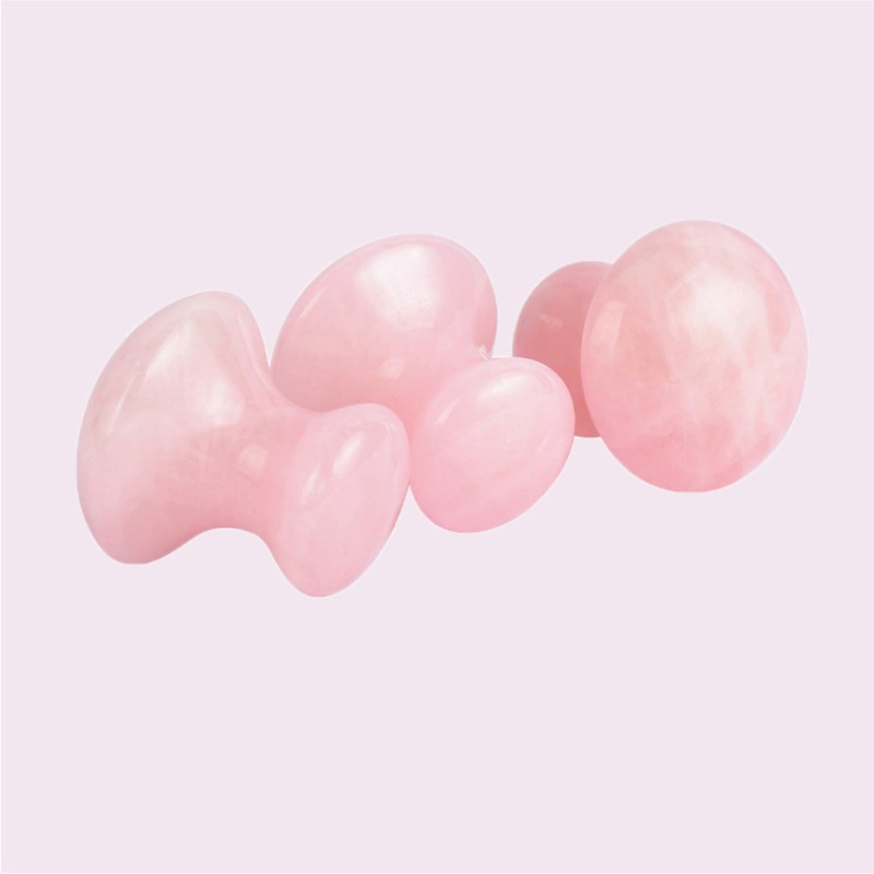 Masaje Facial Guasha con forma - Gua Sha Tool Rose Quartz reseña y precio