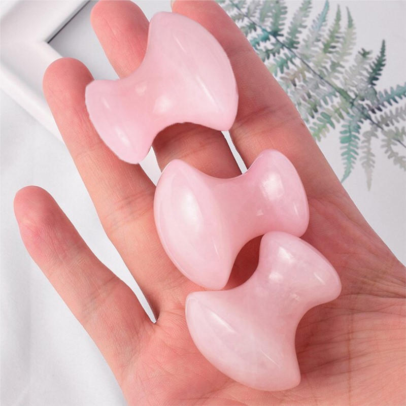Masaje Facial Guasha con forma - Gua Sha Tool Rose Quartz reseña y precio