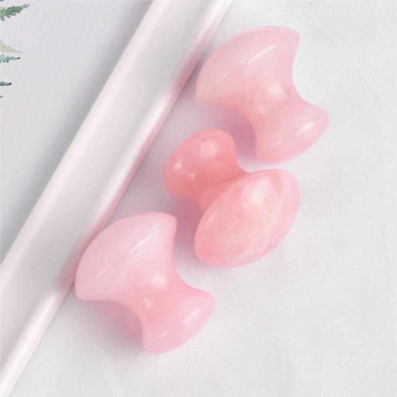 Masaje Facial Guasha con forma - Gua Sha Tool Rose Quartz reseña y precio