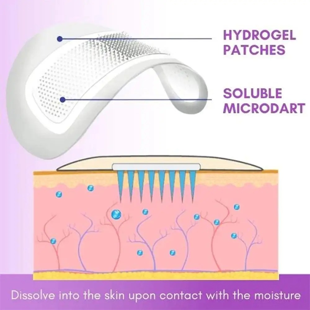 1 par de parches antiarrugas c - Microneedle Patch Eye reseña y precio